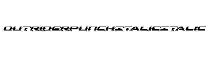Outrider Punch Italic Italic  لخطوط تنزيل