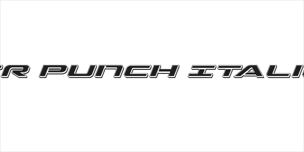 Outrider Punch Italic Italic Logo