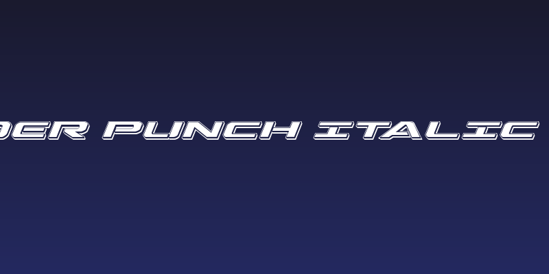 Outrider Punch Italic Italic Social Header
