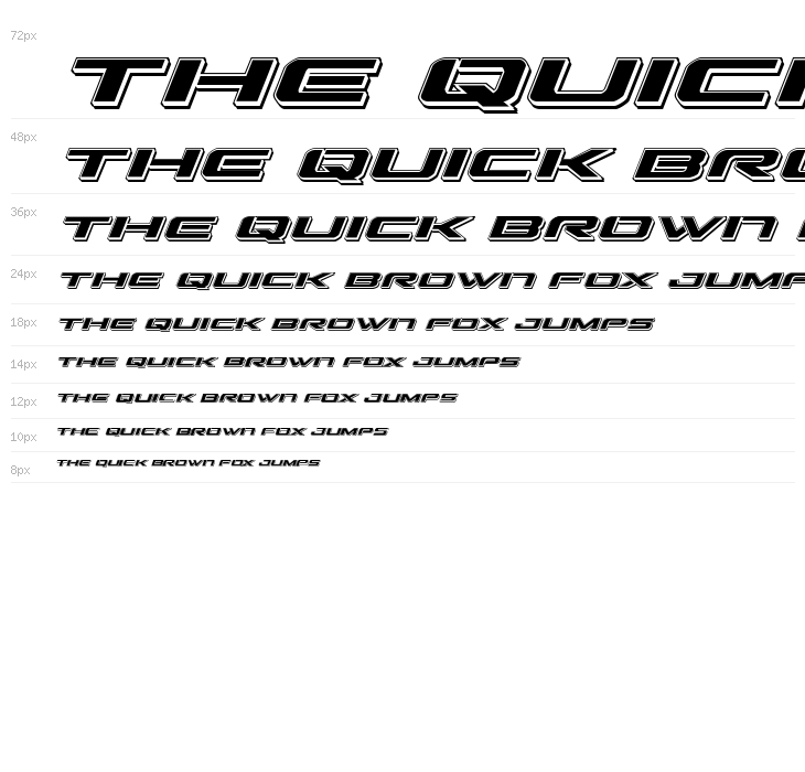 Outrider Punch Italic Italic Waterfall