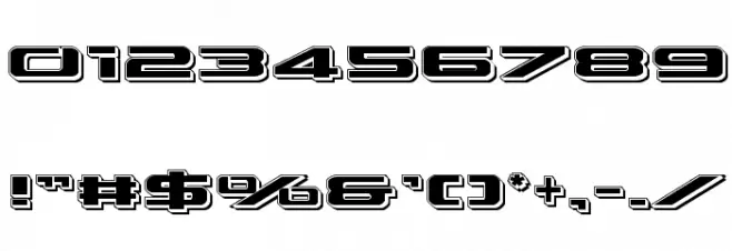 Outrider Punch Font OTHER CHARS