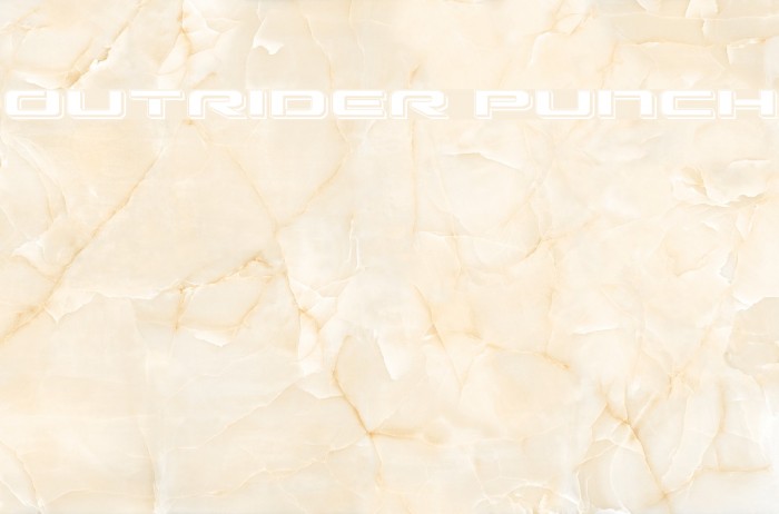 Outrider Punch Font examples