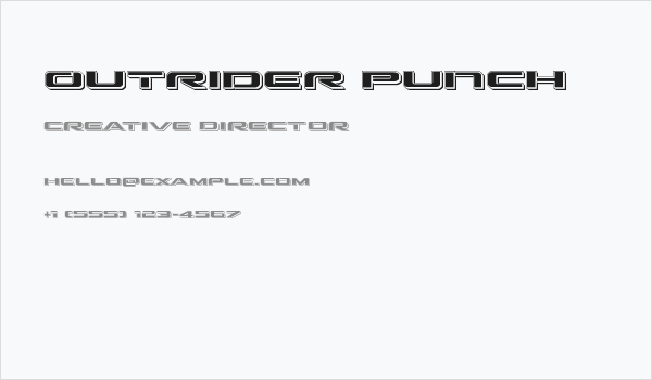 Outrider Punch Business Card