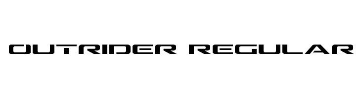 Outrider Regular  Free Fonts Download