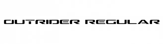 Outrider Regular  Descarca Fonturi Gratis