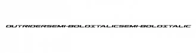 Outrider Semi-Bold Italic Semi-Bold Italic  Fuentes Gratis Descargar
