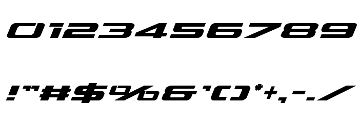 Outrider Semi-Bold Italic Semi-Bold Italic Font OTHER CHARS