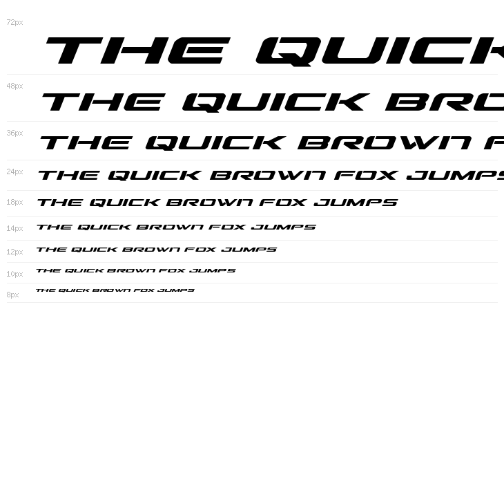 Outrider Semi-Bold Italic Semi-Bold Italic Waterfall