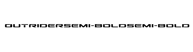 Outrider Semi-Bold Semi-Bold  Descarca Fonturi Gratis