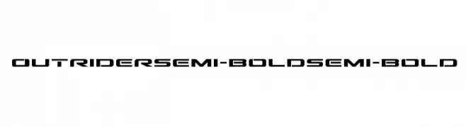 Outrider Semi-Bold Semi-Bold  Fuentes Gratis Descargar
