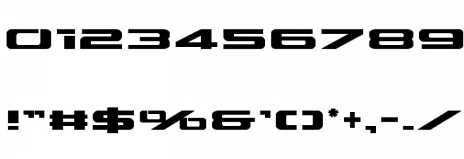 Outrider Semi-Bold Semi-Bold Font OTHER CHARS
