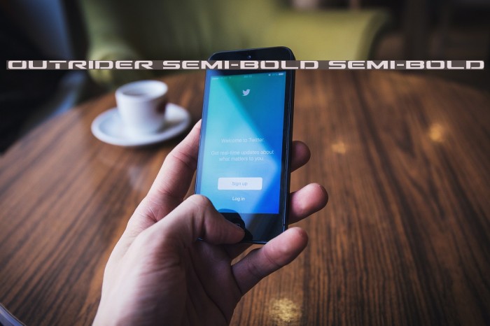 Outrider Semi-Bold Semi-Bold Example 3