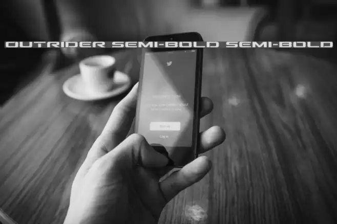 Outrider Semi-Bold Semi-Bold Font examples