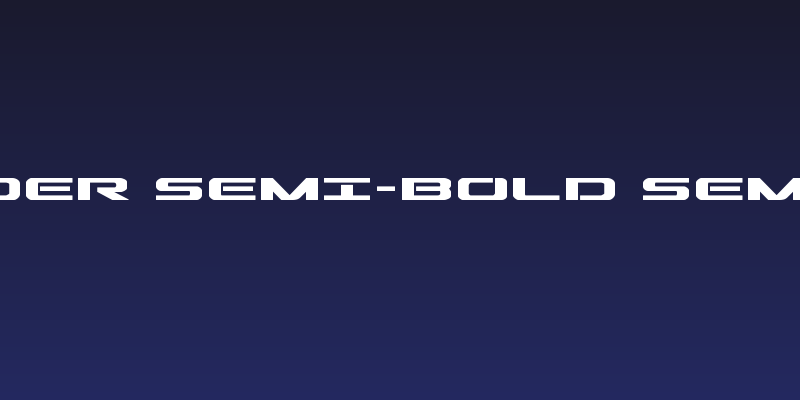 Outrider Semi-Bold Semi-Bold Social Header
