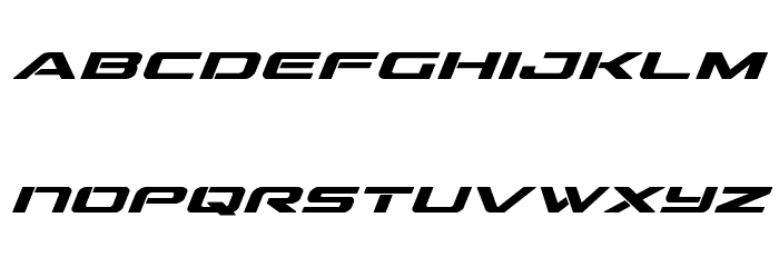 Outrider Semi-Condensed Bold It Semi-Condensed Bold Italic Font LOWERCASE