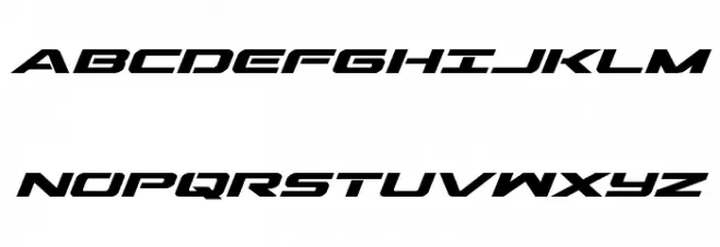 Outrider Semi-Condensed Bold Italic Fonte MAIÚSCULAS