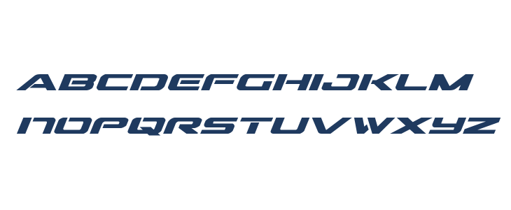 Outrider Semi-Condensed Bold Italic Lowercase