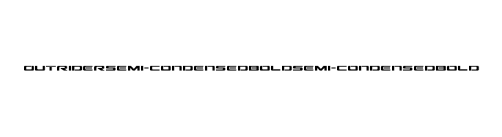 Outrider Semi-Condensed Bold Semi-Condensed Bold  Free Fonts Download