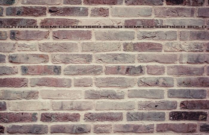 Outrider Semi-Condensed Bold Semi-Condensed Bold Font examples