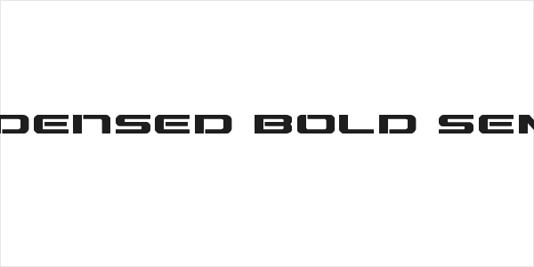 Outrider Semi-Condensed Bold Semi-Condensed Bold Logo