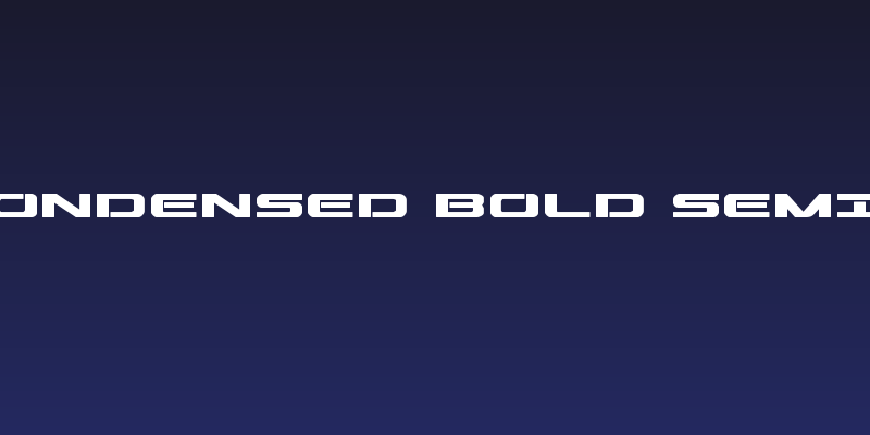Outrider Semi-Condensed Bold Semi-Condensed Bold Social Header