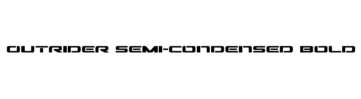 Outrider Semi-Condensed Bold  Скачать бесплатные шрифты
