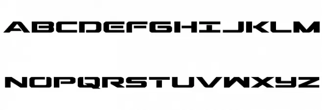 Outrider Semi-Condensed Bold Шрифта ВЕРХНИЙ