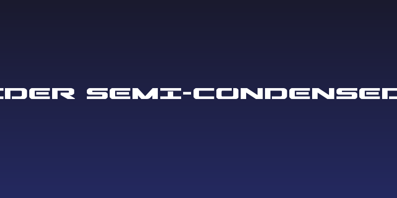 Outrider Semi-Condensed Bold Social Header