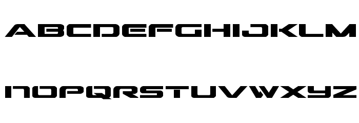 Outrider Semi-Condensed Bold Font LOWERCASE