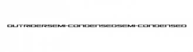 Outrider Semi-Condensed Semi-Condensed  Fuentes Gratis Descargar