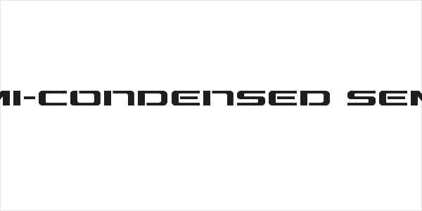 Outrider Semi-Condensed Semi-Condensed Logo