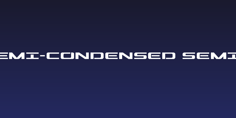 Outrider Semi-Condensed Semi-Condensed Social Header