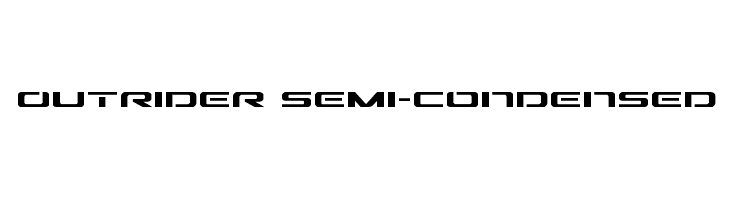 Outrider Semi-Condensed  Free Fonts Download