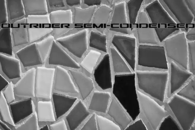 Outrider Semi-Condensed Font examples