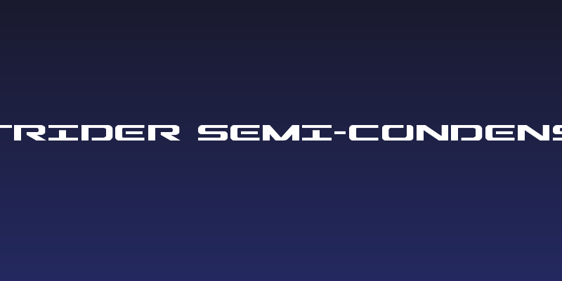Outrider Semi-Condensed Social Header