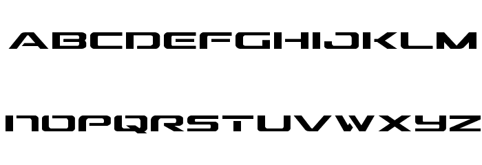 Outrider Semi-Condensed Font LOWERCASE
