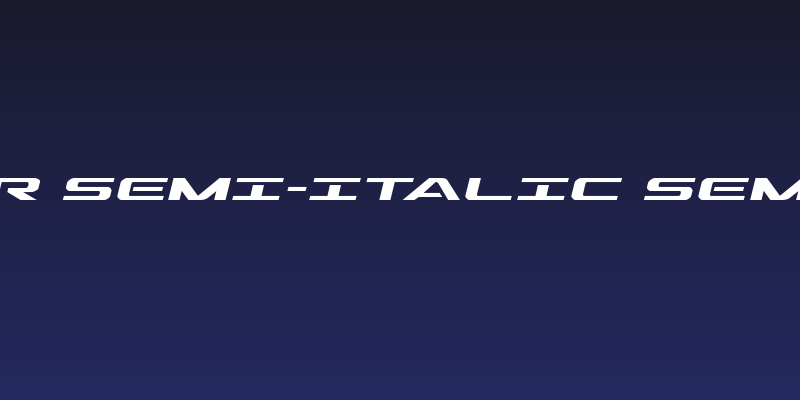 Outrider Semi-Italic Semi-Italic Social Header