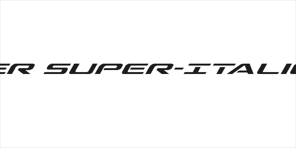 Outrider Super-Italic Italic Logo