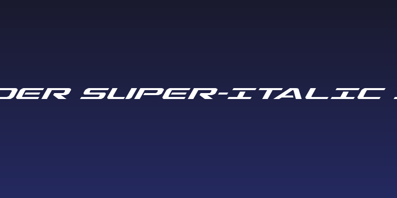 Outrider Super-Italic Italic Social Header