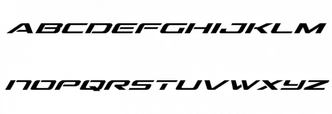 Outrider Super-Italic Italic फ़ॉन्ट लोअरकेस