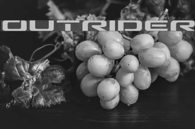 Outrider Font examples