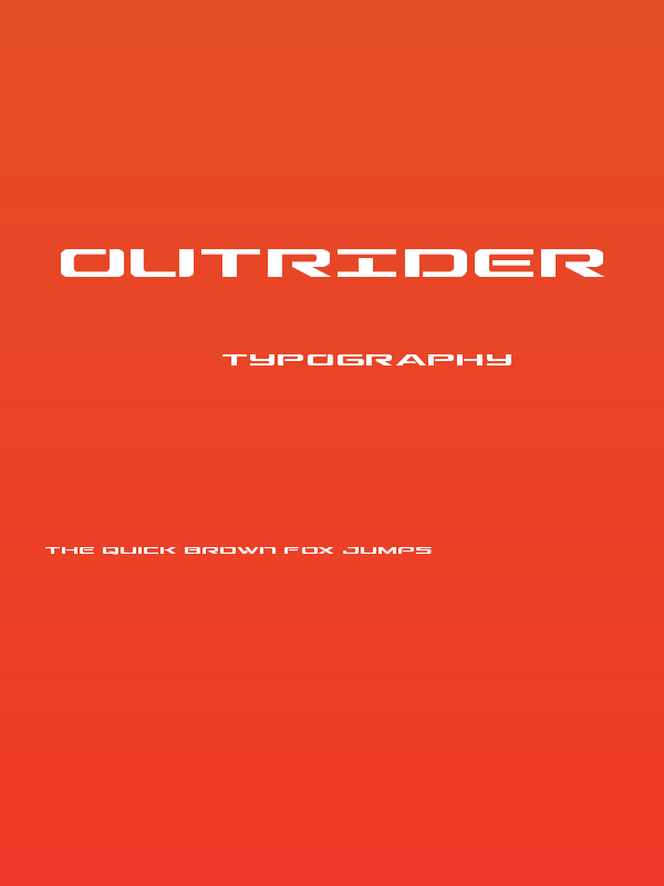 Outrider Poster