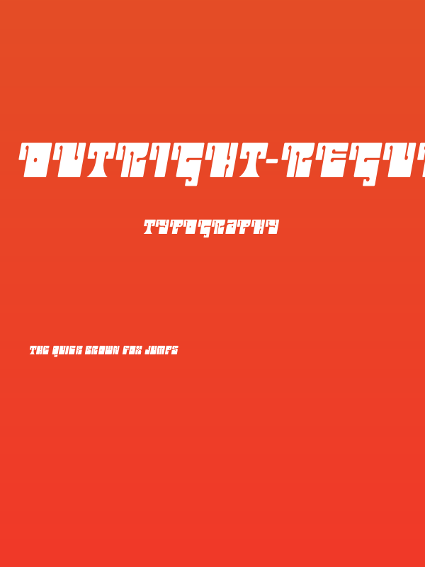 Outright-Regular Poster