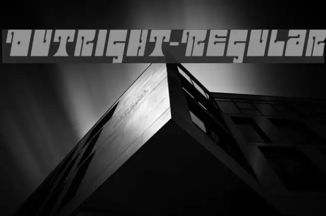 Outright-Regular Font examples