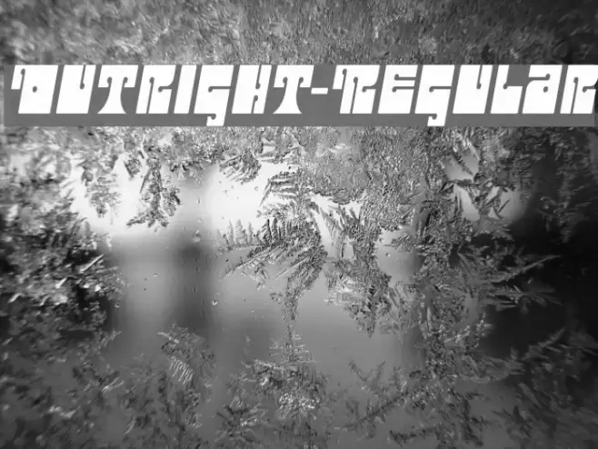 Outright-Regular Font examples