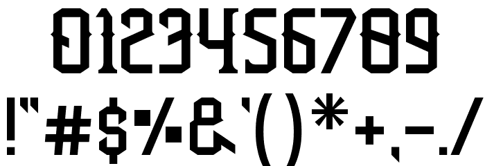 Outromoro Font OTHER CHARS