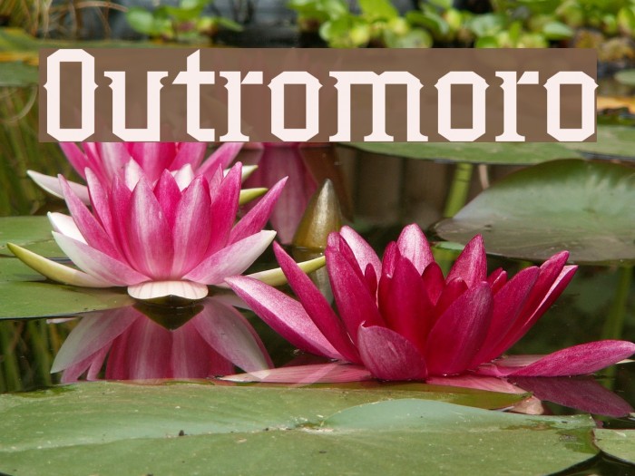 Outromoro Font examples