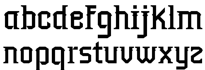 Outromoro Font LOWERCASE