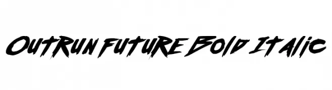 Outrun future Bold Italic  Frei Schriftart Herunterladen