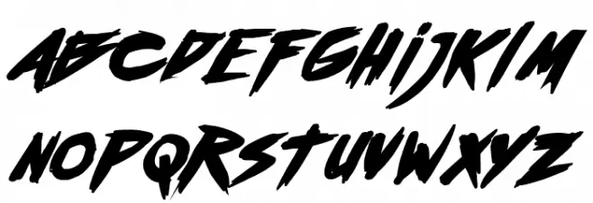 Outrun future Bold Italic फ़ॉन्ट लोअरकेस